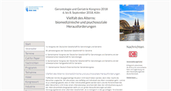 Desktop Screenshot of gerontologie-geriatrie-kongress.org